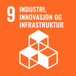 Ikon FNs bærekraftsmål nr. 9 - industri, innovasjon og infrastruktur | © FN